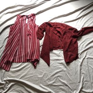 Sweater cardigan and vest